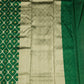 Green Chanderi All Over Zari Siver Zari Border Pure Silk Handloom Saree