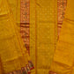 Gold Yellow Chanderi Organza Pure Silk Handloom Saree