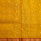 Gold Yellow Chanderi Organza Pure Silk Handloom Saree