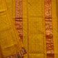 Gold Yellow Chanderi Organza Pure Silk Handloom Saree