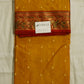 Gold Yellow Chanderi Organza Pure Silk Handloom Saree