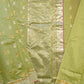 Green Chanderi Cotton Silk Pure Handloom Saree