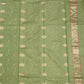 Light Green Chanderi Zari buti  Pure Silk Handloom Saree