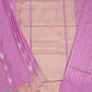 Lavender Banaras Katan all over Pure Silk Handloom Saree