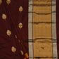 Maroon Banaras Raw Mango Katan Pure Silk Handloom Saree