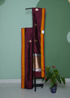 Maroon Banaras Raw Mango Katan Pure Silk Handloom Saree