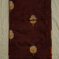 Maroon Banaras Raw Mango Katan Pure Silk Handloom Saree