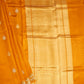 Mustard Yellow Banaras Iktara Katan Meenakari Zari Buti Zari Border Pure Silk Handloom Saree