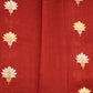 Maroon Banaras Iktara Katan Zari Buti Zari Border Pure Silk Handloom Saree