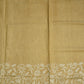 Cream Bengal Tussar Gicha Pure Silk Handloom Saree