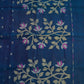 Indigo Bengal Muslin Jamdani Cotton Silk Pure Handloom Saree