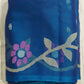 Indigo Bengal Muslin Jamdani Cotton Silk Pure Handloom Saree