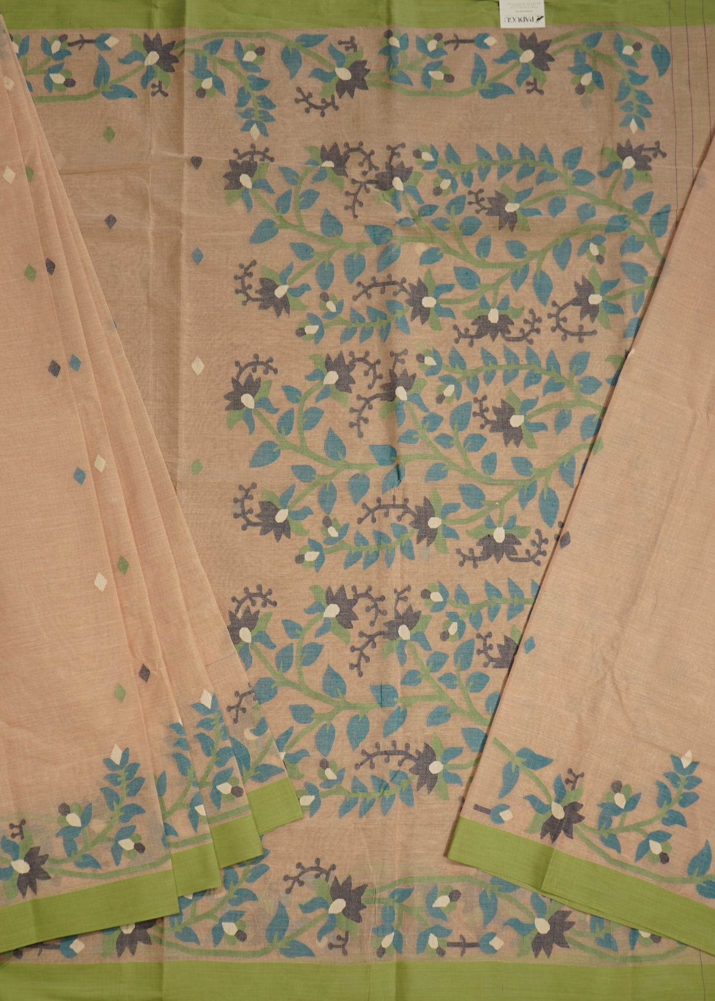 Mauve Bengal Dhakai Cotton Pure Handloom Saree