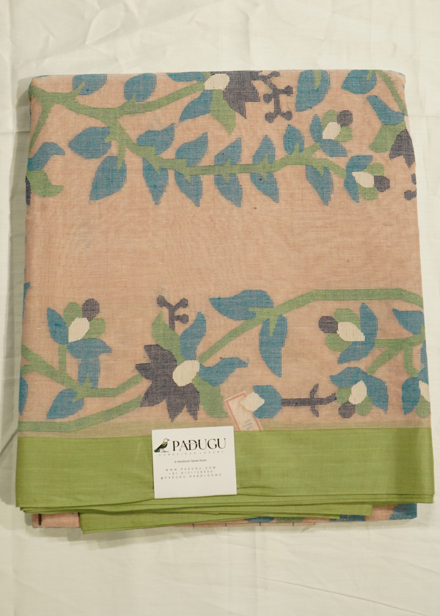 Mauve Bengal Dhakai Cotton Pure Handloom Saree