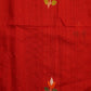 Red Bengal Mutka Jamdani Pure Silk Handloom Saree