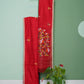 Red Bengal Mutka Jamdani Pure Silk Handloom Saree