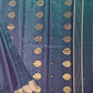 Blue Chanderi Cotton Silk Pure Handloom Saree