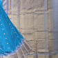 Blue Gadwal Pure Silk Handloom Saree