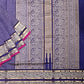 Lavender Kanchi Pure Cotton Silk Handloom Saree