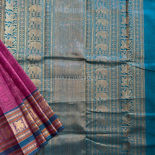 Pink Kanchi Pure Silk Handloom Saree