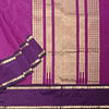 Violet Kanchi Pure Cotton Silk Handloom Saree