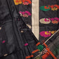 Black Bengal Pure Cotton Saree