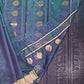 Blue Chanderi Cotton Silk Pure Handloom Saree