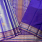 Lavender Blue Kanchi Pure Silk Handloom Saree