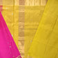 Pink Mangalagiri  Pure Silk Handloom Saree