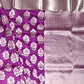 Purple Chanderi Pure Silk Handloom Saree