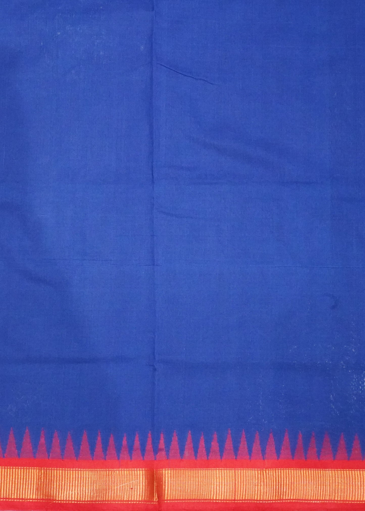 Blue Ponduru  Jamdani Pure Cotton Handloom Saree