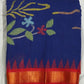 Blue Ponduru  Jamdani Pure Cotton Handloom Saree