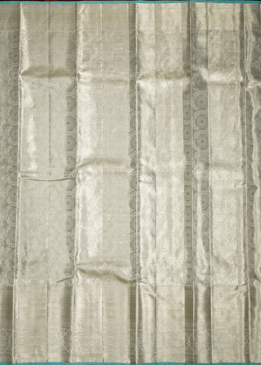 Silver Kanchi Special Brokut Pure Silk Handloom Saree