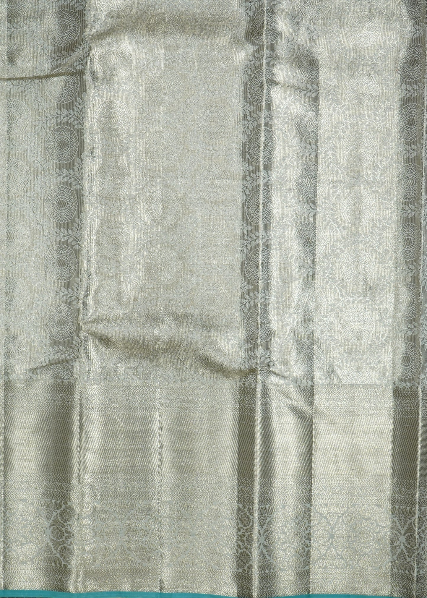 Silver Kanchi Special Brokut Pure Silk Handloom Saree