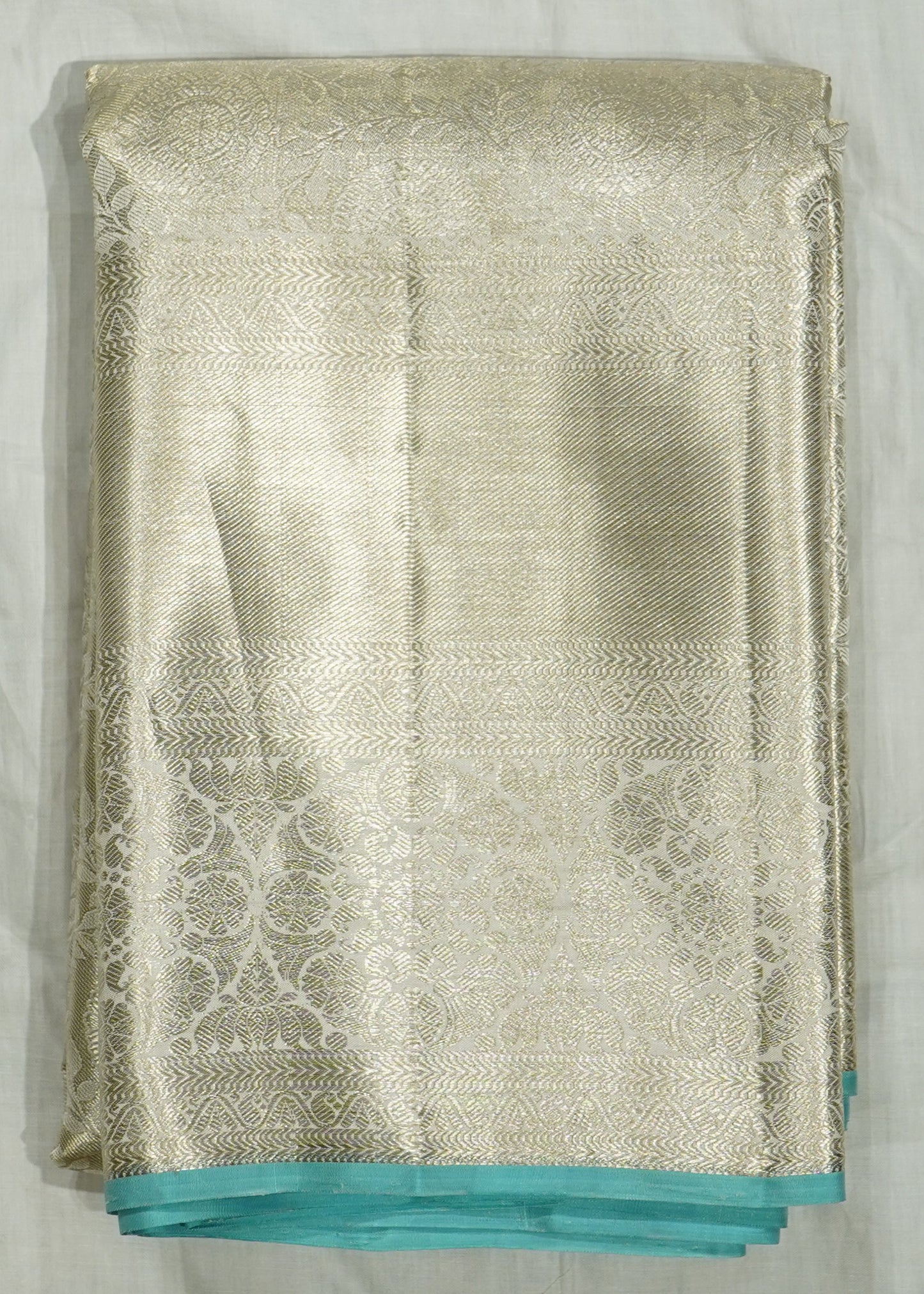Silver Kanchi Special Brokut Pure Silk Handloom Saree