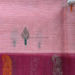 Baby Pink Zari Kota Pure Handloom Saree