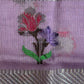 Lavendar Zari Kota Pure Handloom Saree