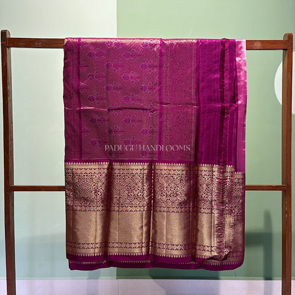 Baby Pink Pochampally Ikkat Pure Silk Handloom Saree