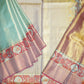 Sea Green Kanchi All Over Pure Silk Handloom Saree