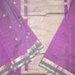 Dark Wine Kanchi Zari Buti Pure Silk Cotton Handloom Saree