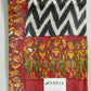 Black Tussar Hand Block Print Pure Handloom Saree