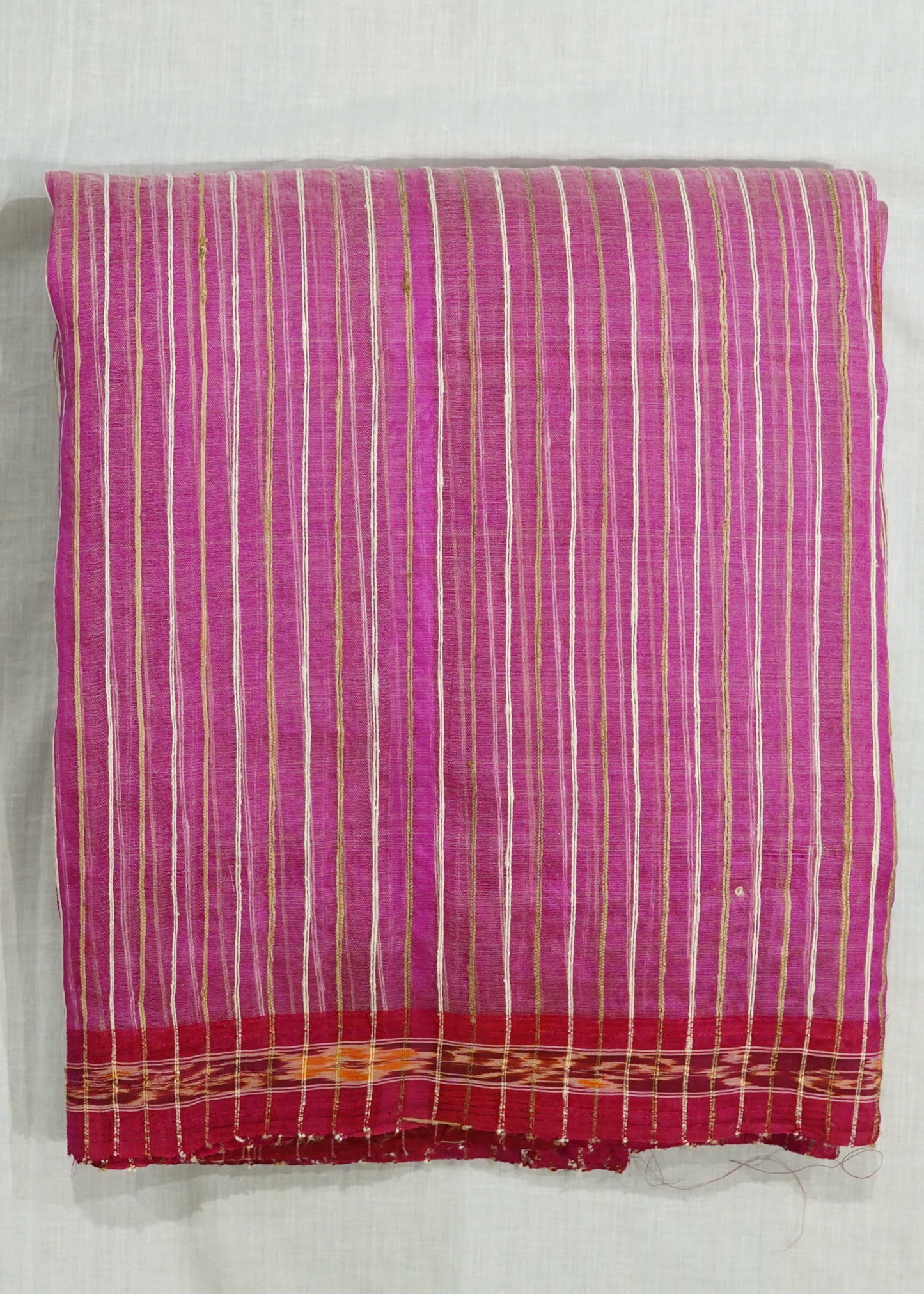 Pink Orissa Net Pure Silk Handloom Saree