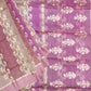 Mauve Banaras Rangkaat Kora Pure Silk Handloom Saree