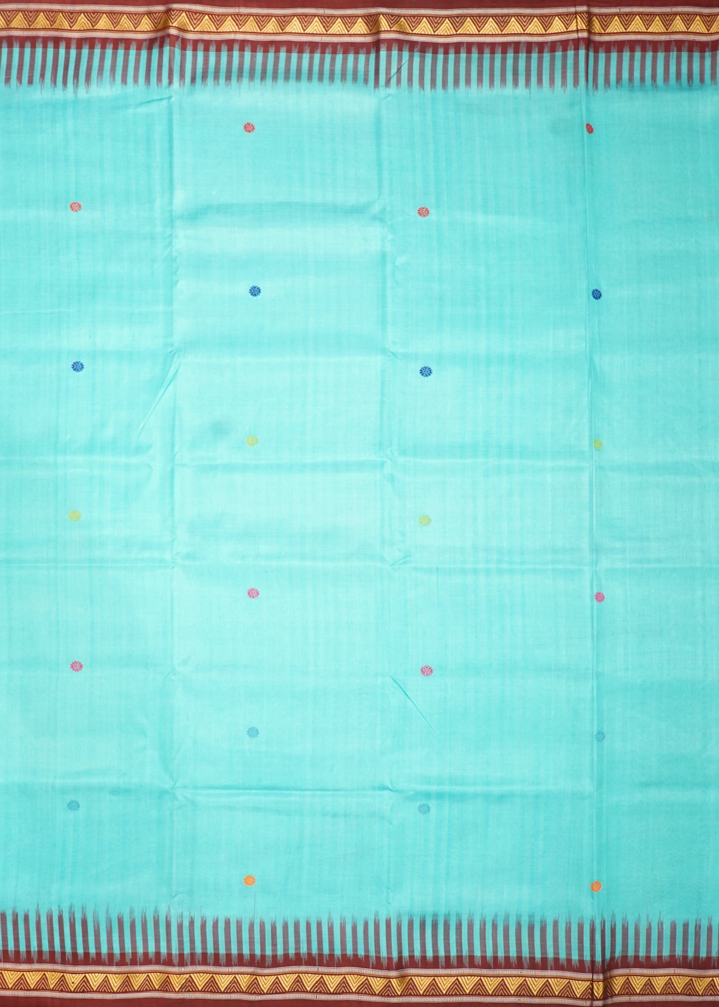 Sea Blue Orissa Dongria Pure Silk Handloom Saree