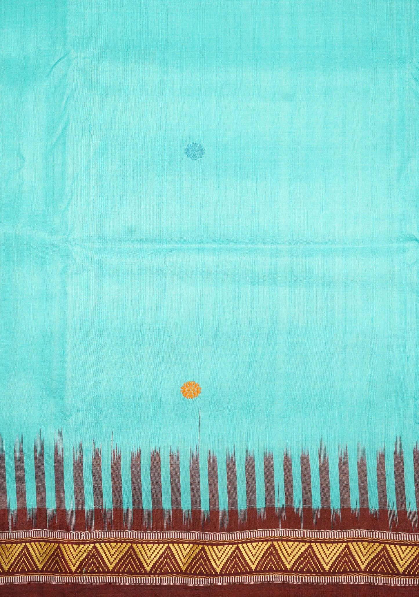 Sea Blue Orissa Dongria Pure Silk Handloom Saree