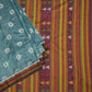 Orissa Ikkat Gray Dongriai Pure Silk Saree