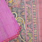 Pink Orissa Net Pure Silk Handloom Saree