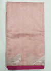 Light Pink Chanderi  Zari Donaal Buti Pure Silk  Handloom Saree