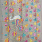 Gray Bengal Jamdhani Buti Muslin Pure Silk Handloom saree