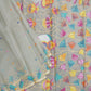 Gray Bengal Jamdhani Buti Muslin Pure Silk Handloom saree